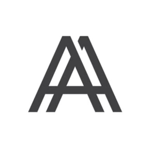 example for logo design; a double overlapping A